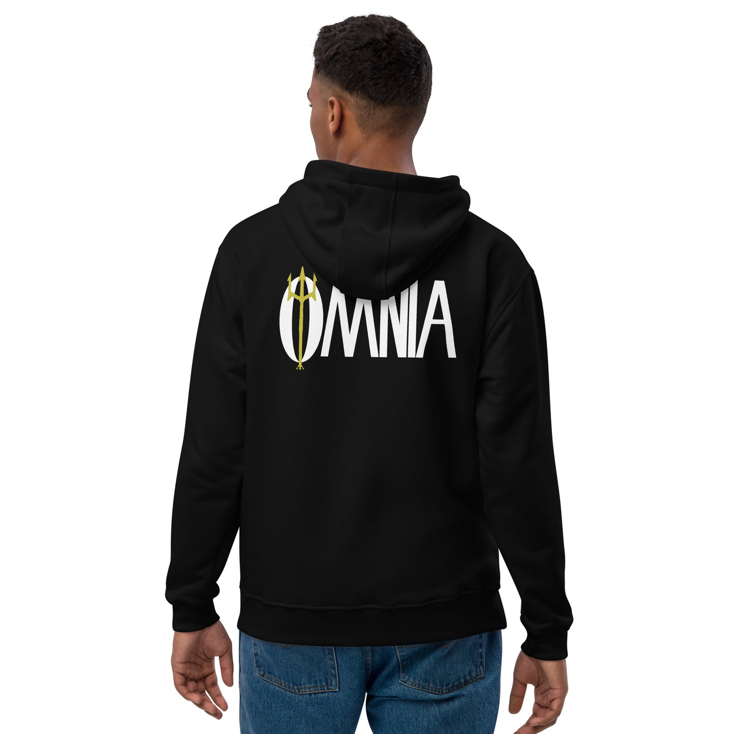 Black Omnia Traditional Hoodie